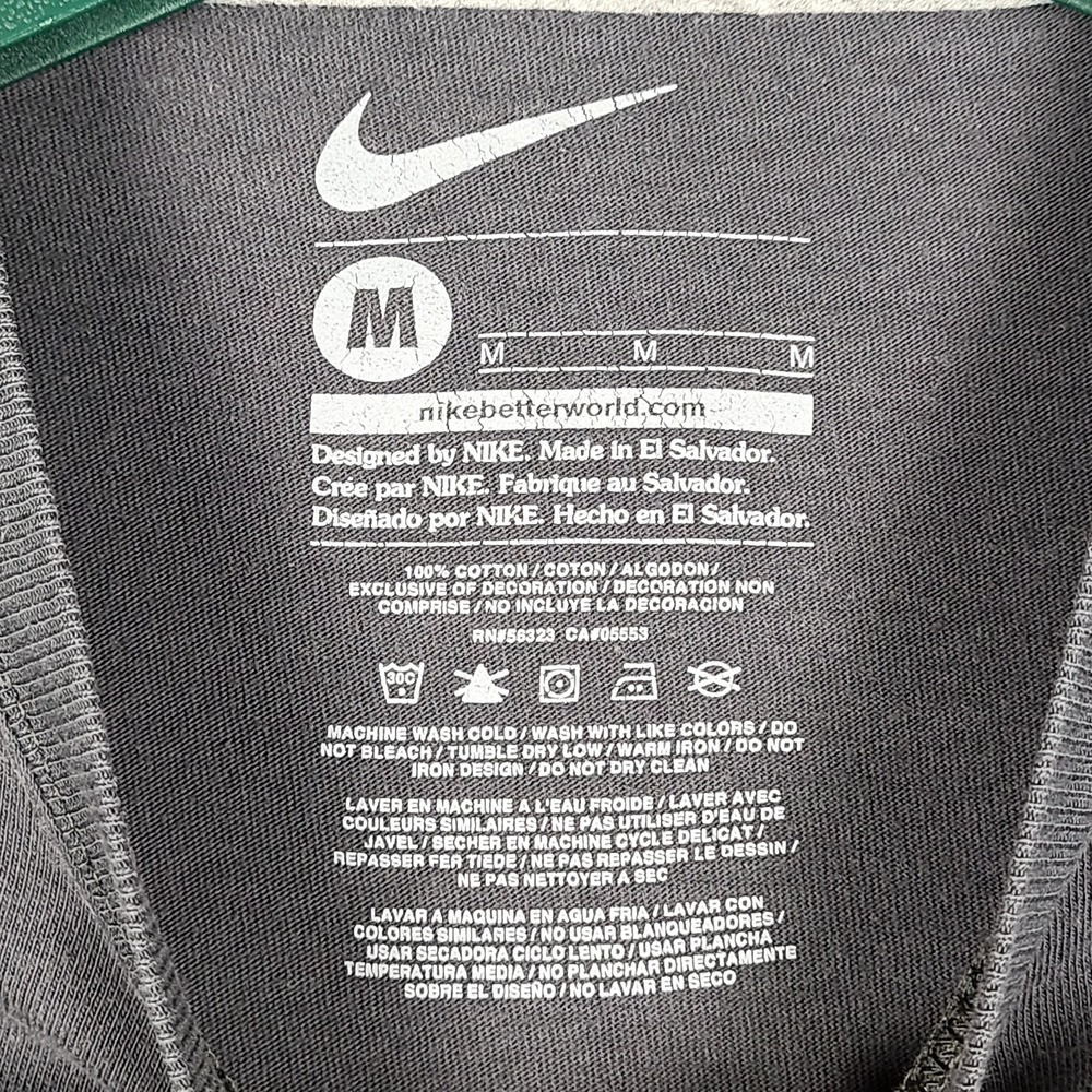 NIKE Football Boys Medium Gray Long Sleeve T-Shirt Everyday Is Gameday Cotton - Picture 4 of 5